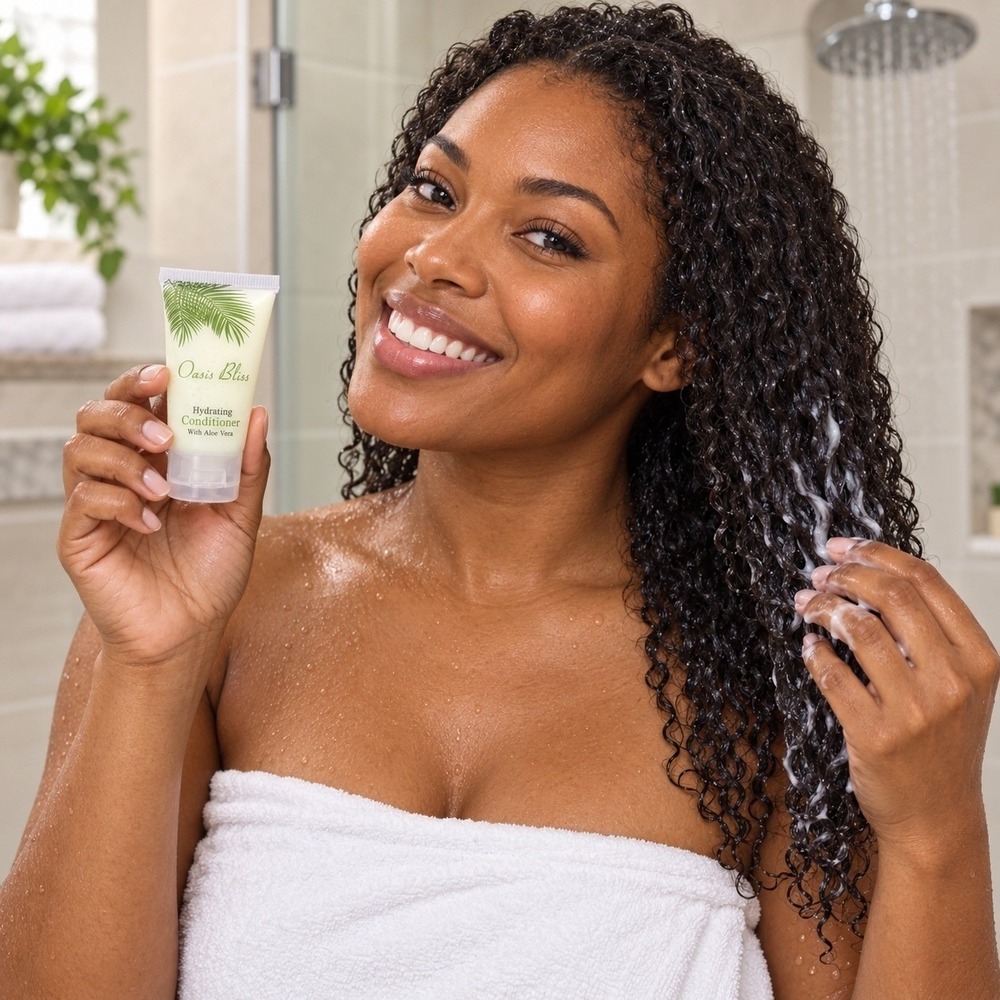 15 Pack Oasis Bliss Hydrating Conditioner Travel Size 1oz Aloe Vera Paraben-Free